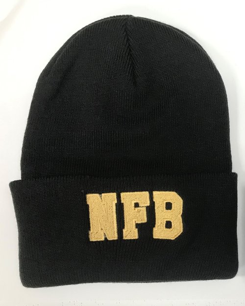 NFB hat black with Vegas gold.jpg